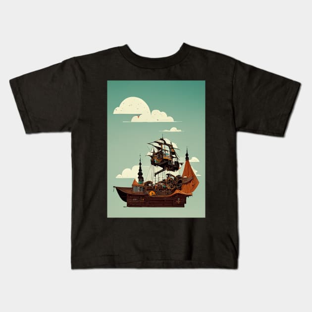 True Pirates Kids T-Shirt by deificusArt